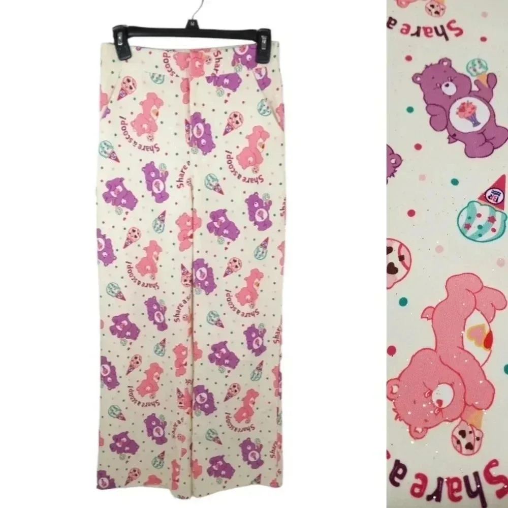 {Aviva} Korean Fashion Care Bears + Baskin-Robbins Ice Cream Printed Pan… - Picture 2 of 15